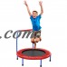 3 FT Children Kids Safe Round Bouncer Trampoline with HandRail ,Red/Blue CYBST   